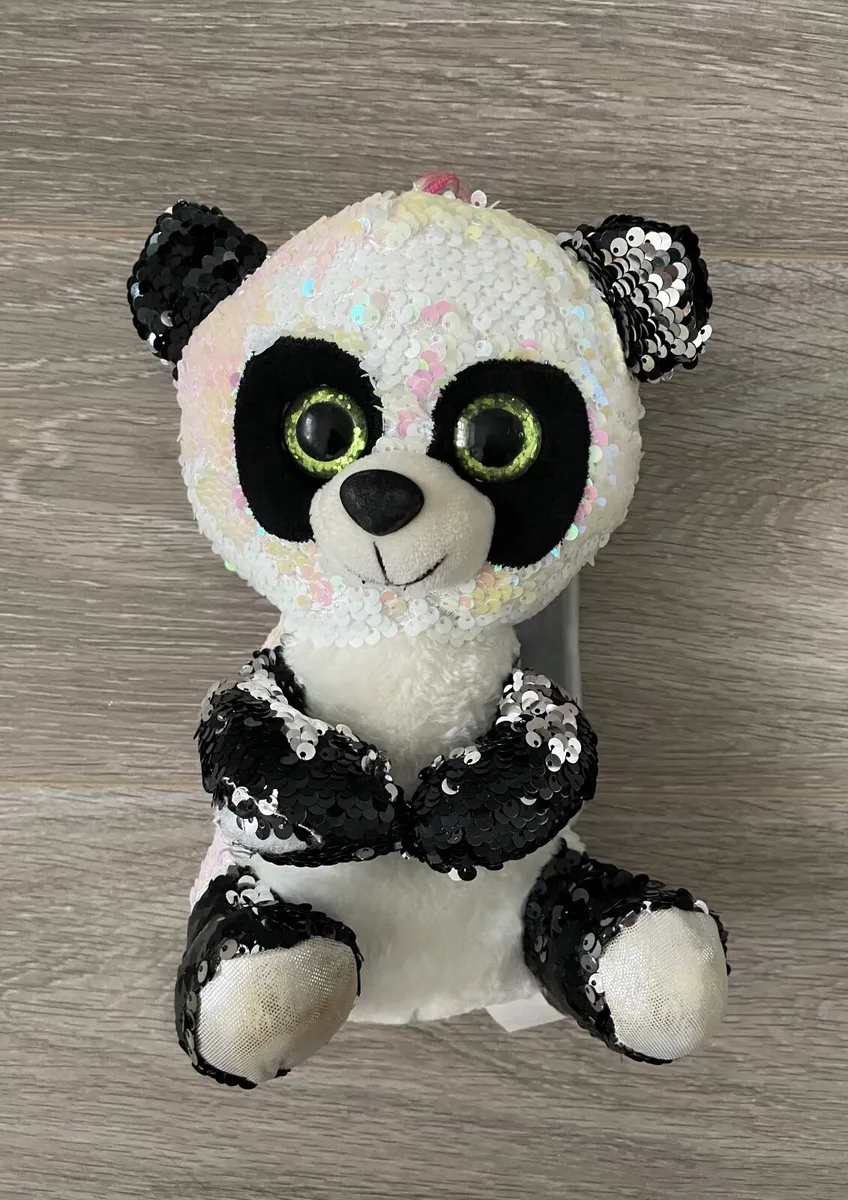 Panda Sequin Teddy Soft Toy  Panda Soft Toy - Image 1