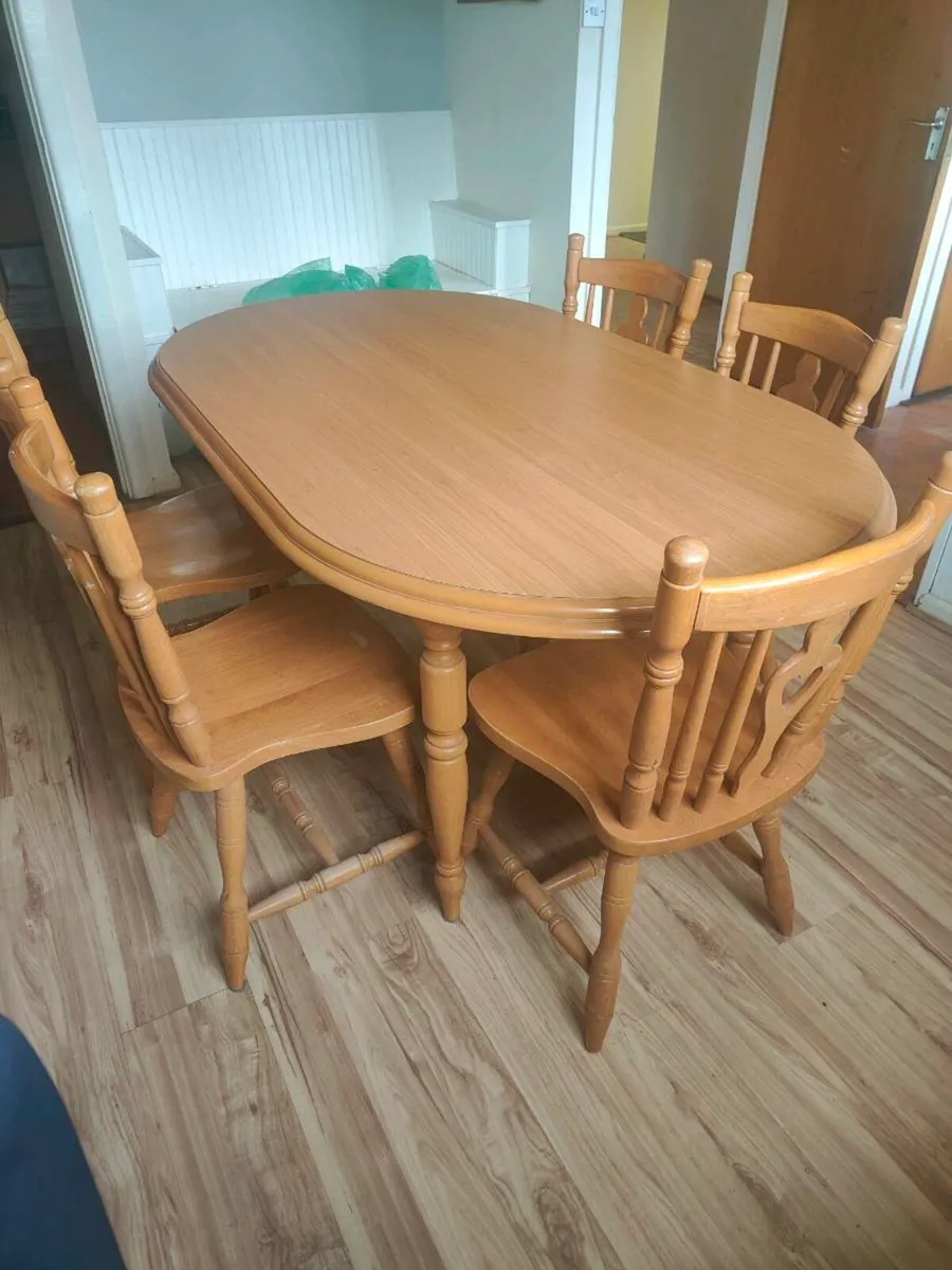 Dining Table & 6 Chairs Set - Image 4