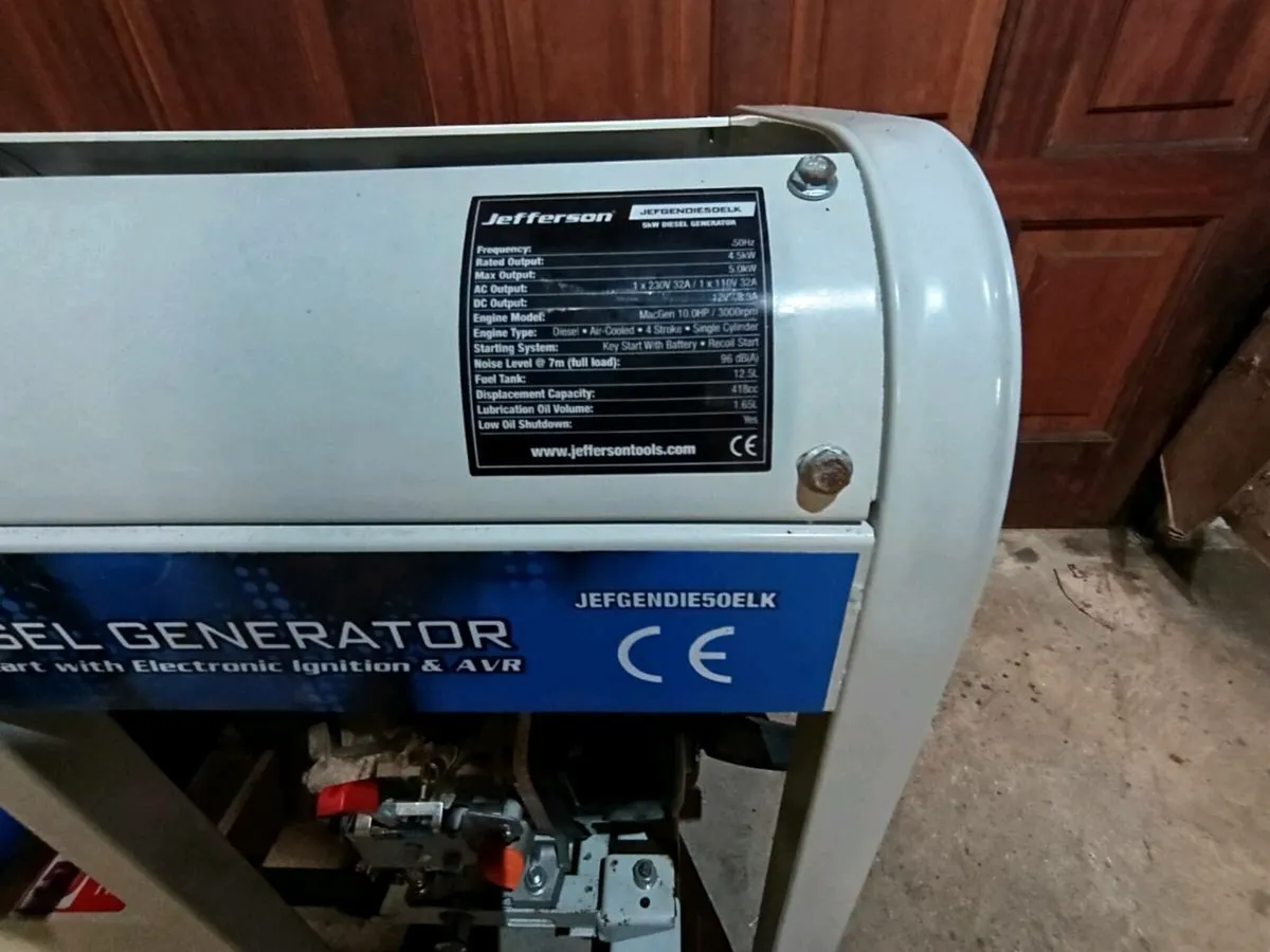 5kW Diesel Generator - Key Start - Image 2