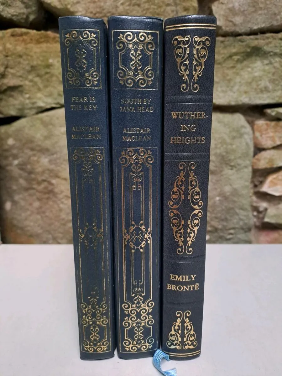 3 Blue and gold gilt books - Image 1