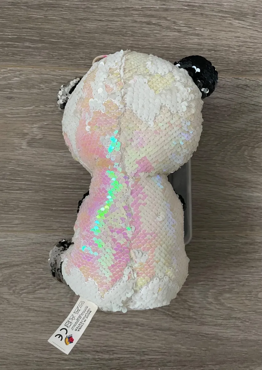Panda Sequin Teddy Soft Toy  Panda Soft Toy - Image 2