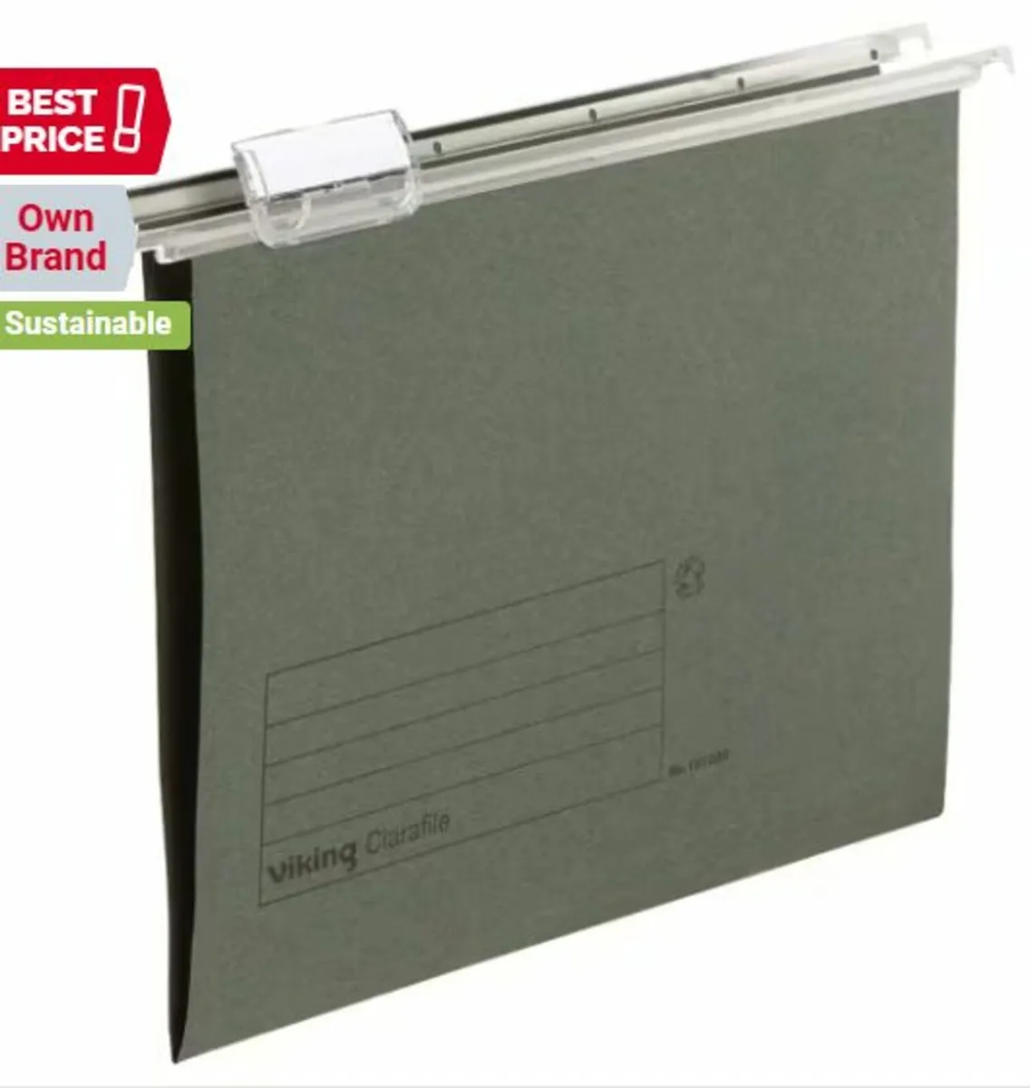 Vertical Suspension File V Bace 180 gsm Green