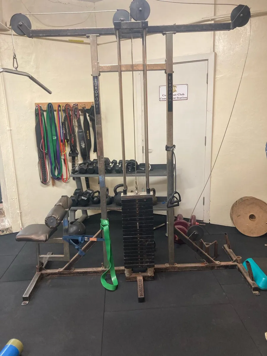 Lat pull-down and seated row cable machine - Image 1