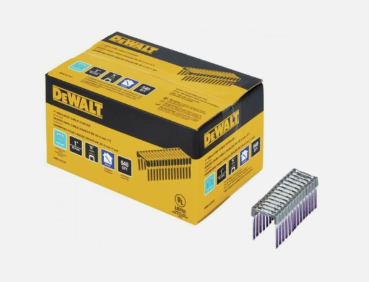 DeWalt DRS18100 Insulated Crown Cable Staples - Image 2