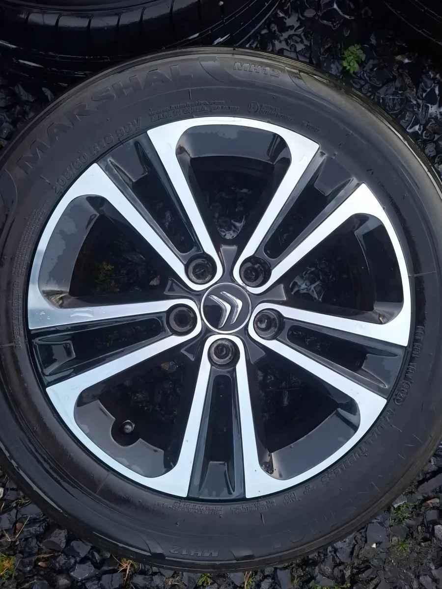 16" Genuine Citroen Alloys with tyres - Image 1