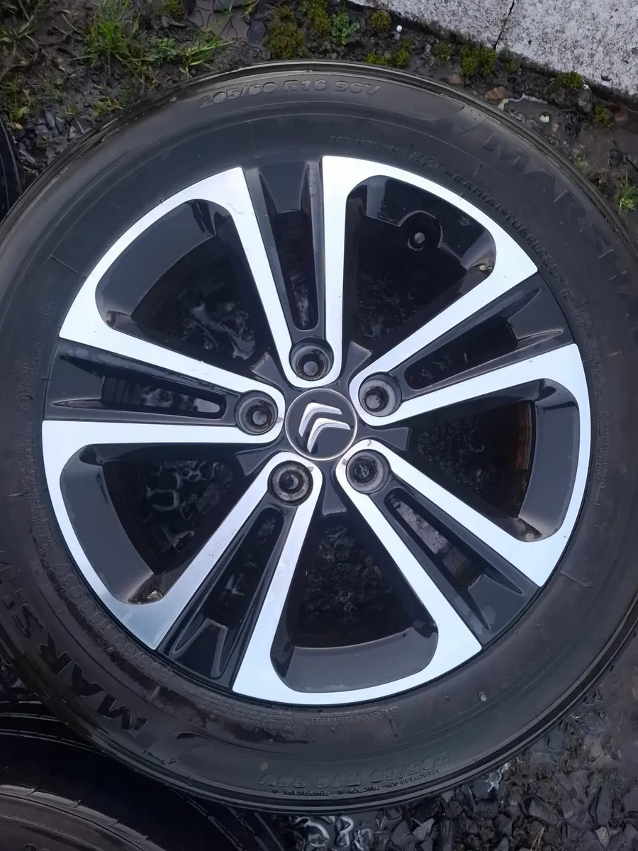 16" Genuine Citroen Alloys with tyres - Image 4