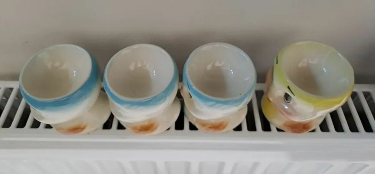 Vintage chick egg cups - Image 3