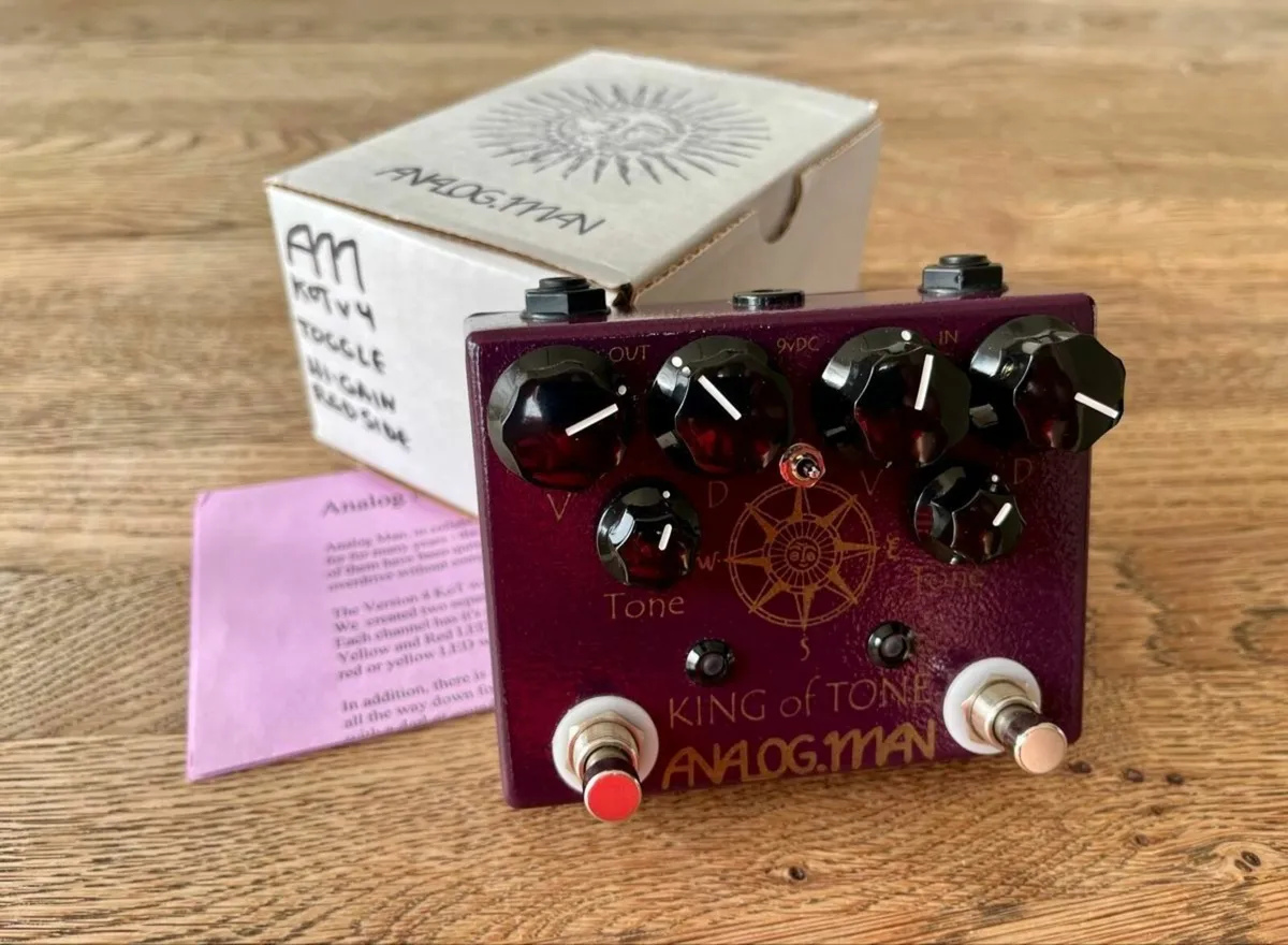 Analogman King of Tone V4 Overdrive Pedal - Image 1