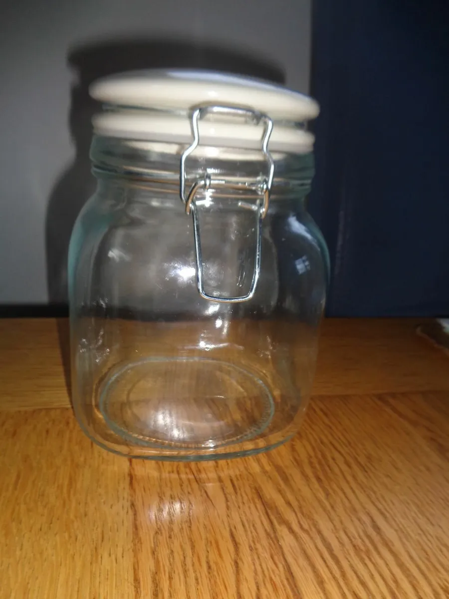 Christmas Storage Jars x 2 for Sale - Image 2