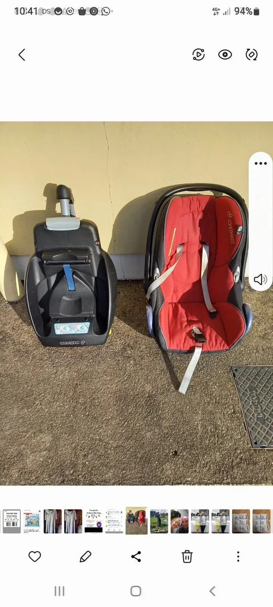 Maxi cosi baby car seat - Image 1