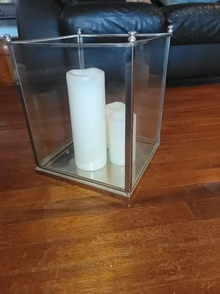 Lantern/glass display x 2  Meadows & Byrne - Image 3