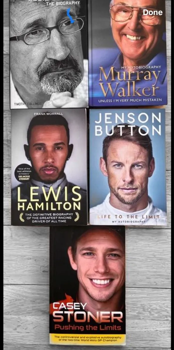5 motor sport books - Image 1