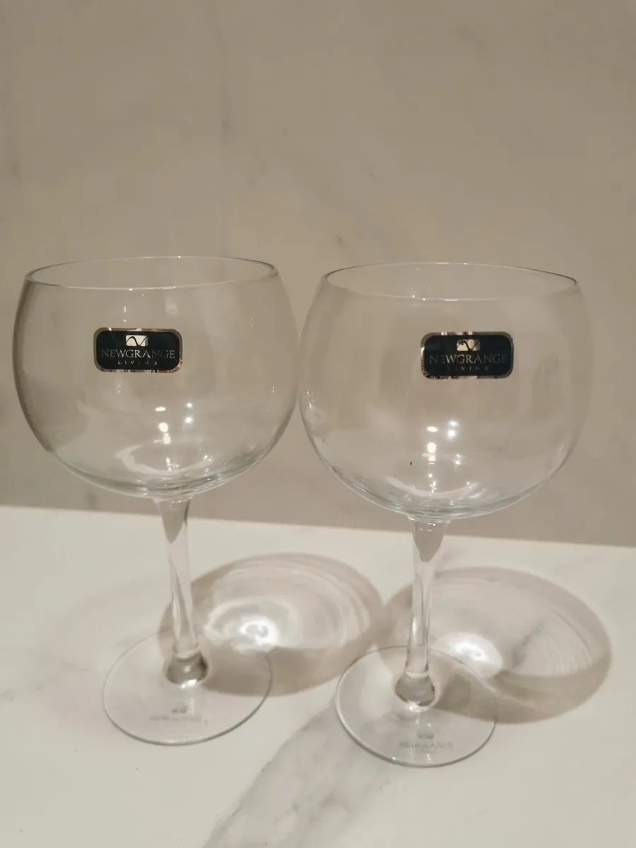 Newgrange goblet glasses