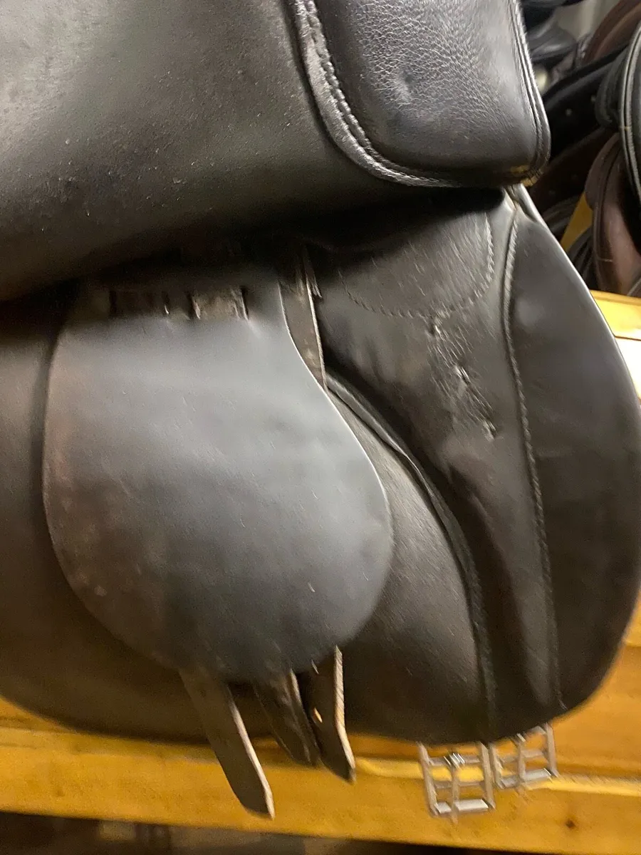 Leather saddle  17” prestige saddle - Image 3