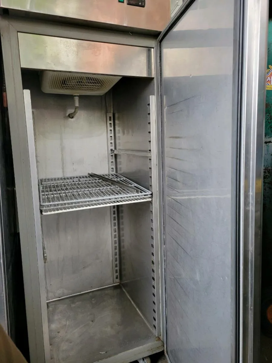 Fridge Upright Stainless Steel Fridge - Image 3