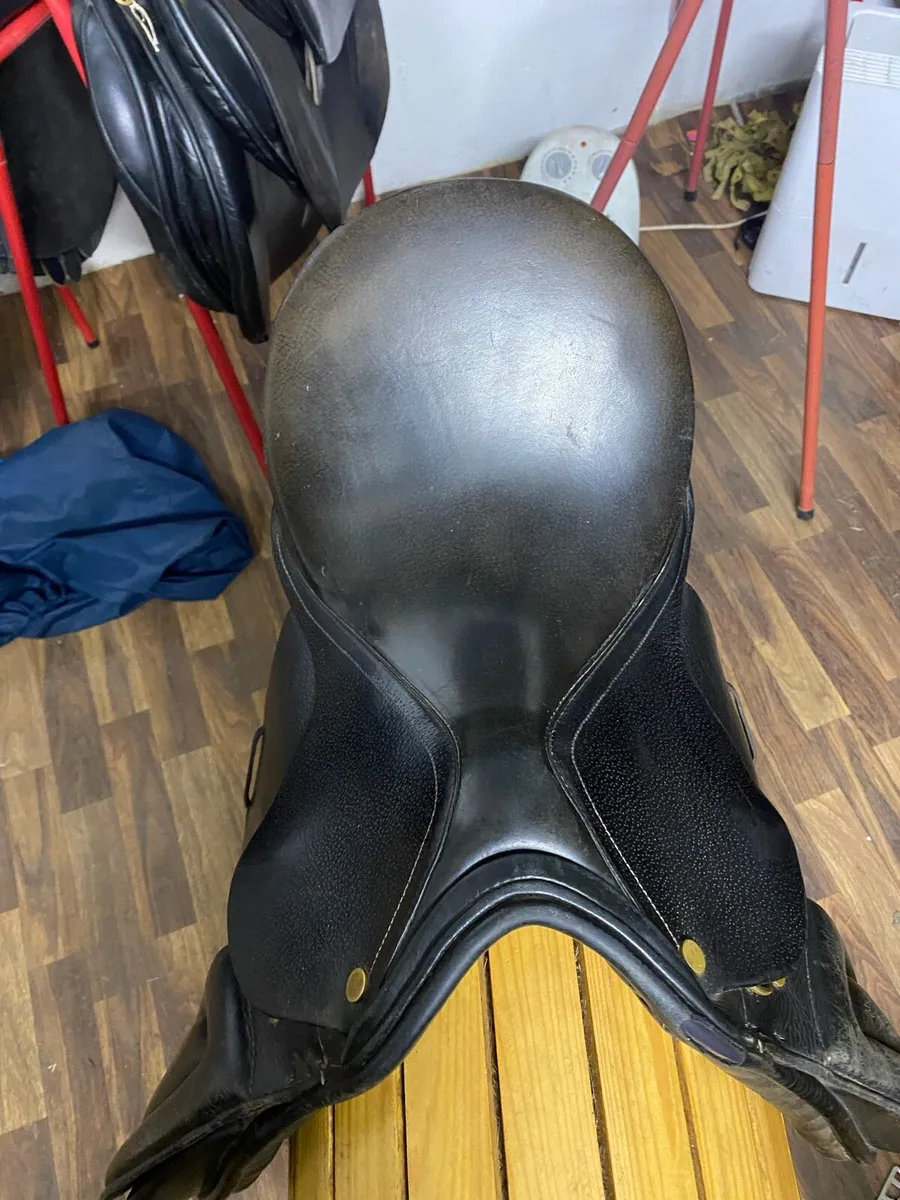 Leather saddle  Pagony 16” - Image 2