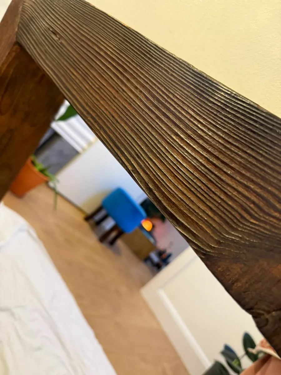 Handmade Rustic Solid-Wood Mirror-HeavyHighQuality - Image 2