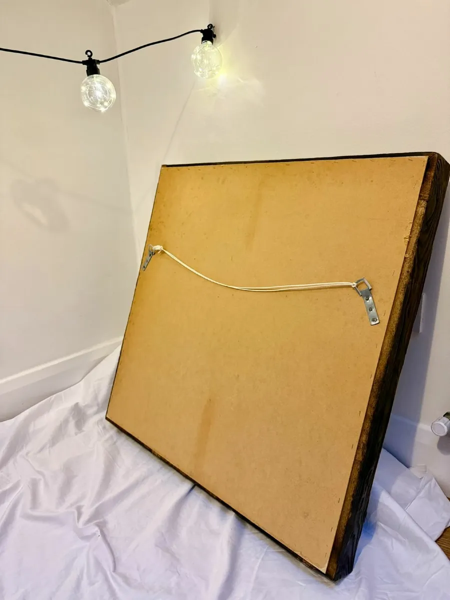 Handmade Rustic Solid-Wood Mirror-HeavyHighQuality - Image 4