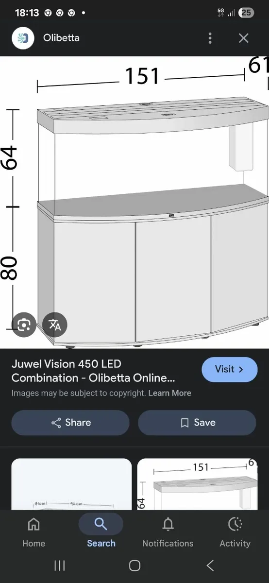 450 litre jewel vision aquarium - Image 4