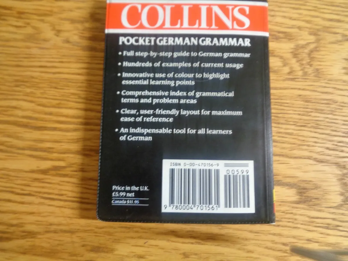 Collins Pocket German Grammar Book for Sale - Image 2