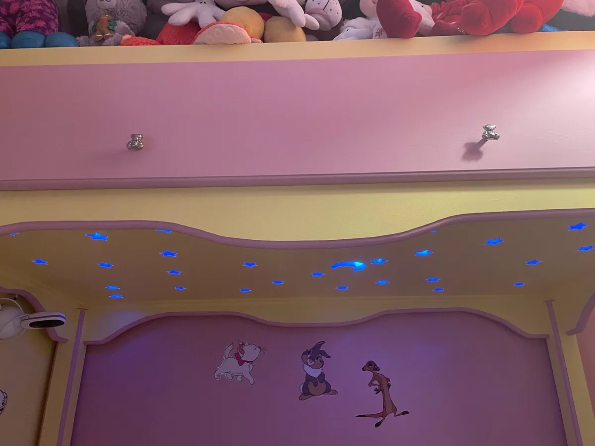 Girls princess bed and wardrobe set - Image 3