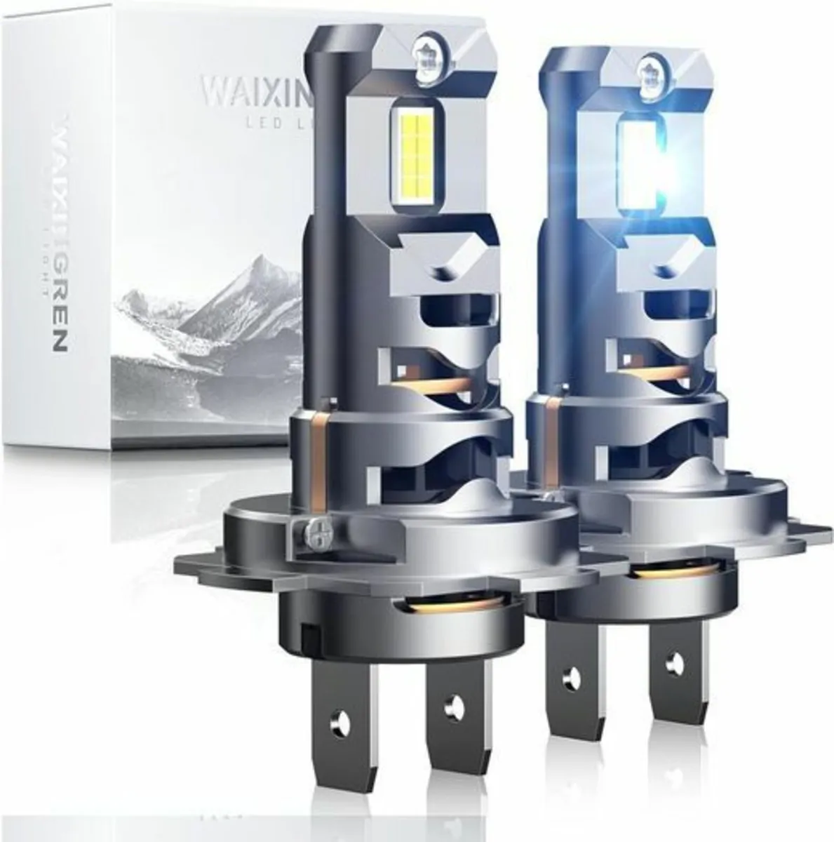 H7 Headlight Bulb, 60W 26000LM 6500K Cool White fo