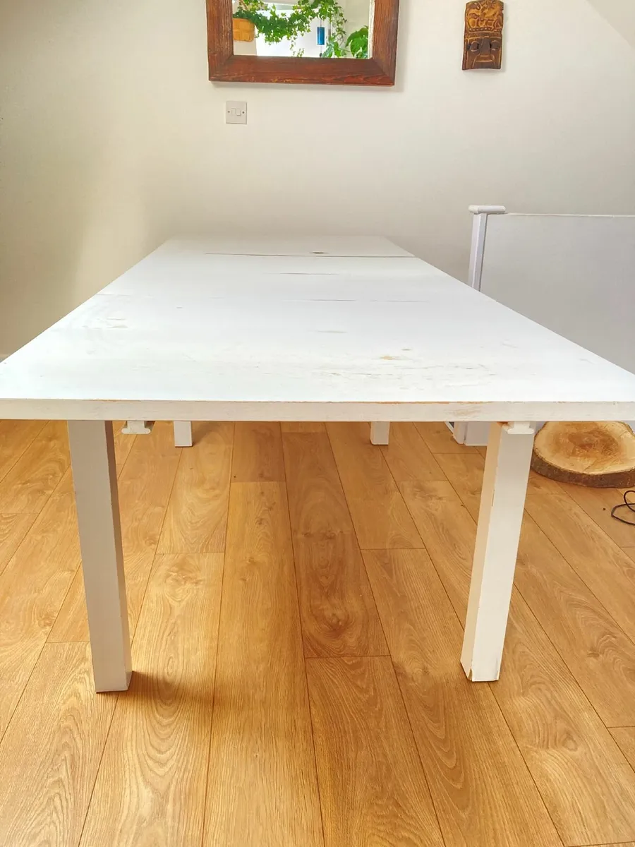 Extendable IKEA White Table / Desk- Good Condition - Image 2