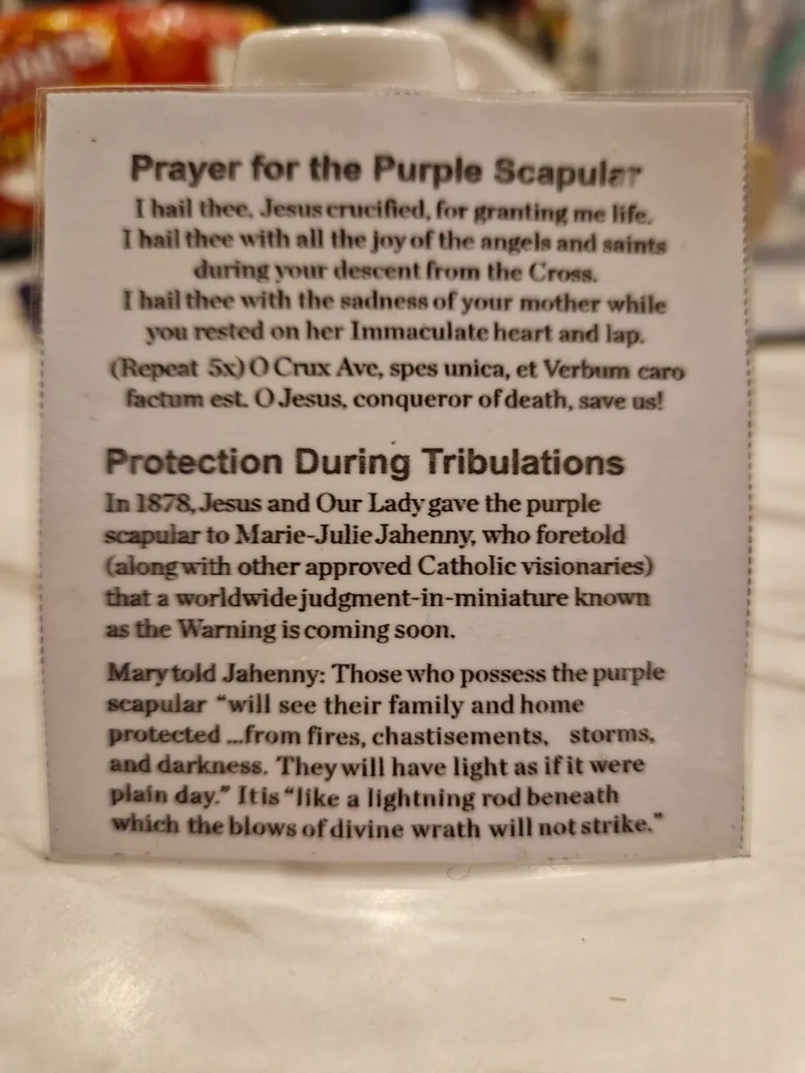 Purple Scapular. - Image 3