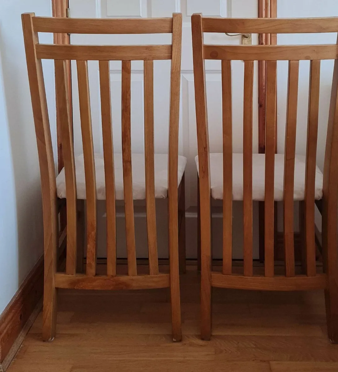 Solid wood dining chairs - Image 2