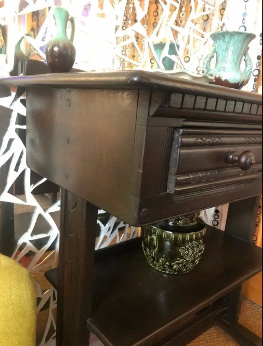 Mid Century Tall Console Table - Image 4