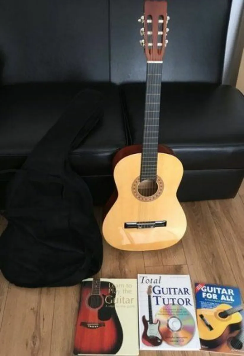 Guitar and Books - Image 1