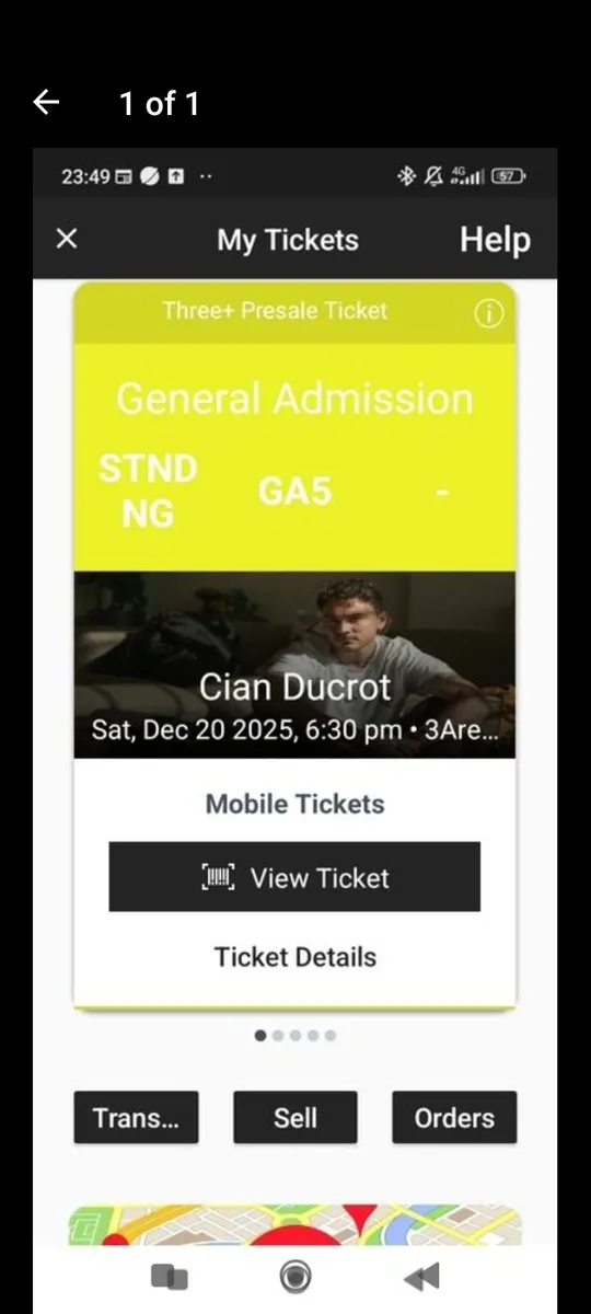 CIAN DUCROT TICKETS