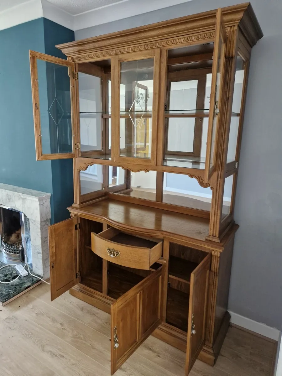 Display Cabinet Solid Oak - Image 1