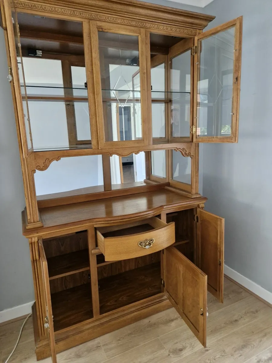 Display Cabinet Solid Oak - Image 2