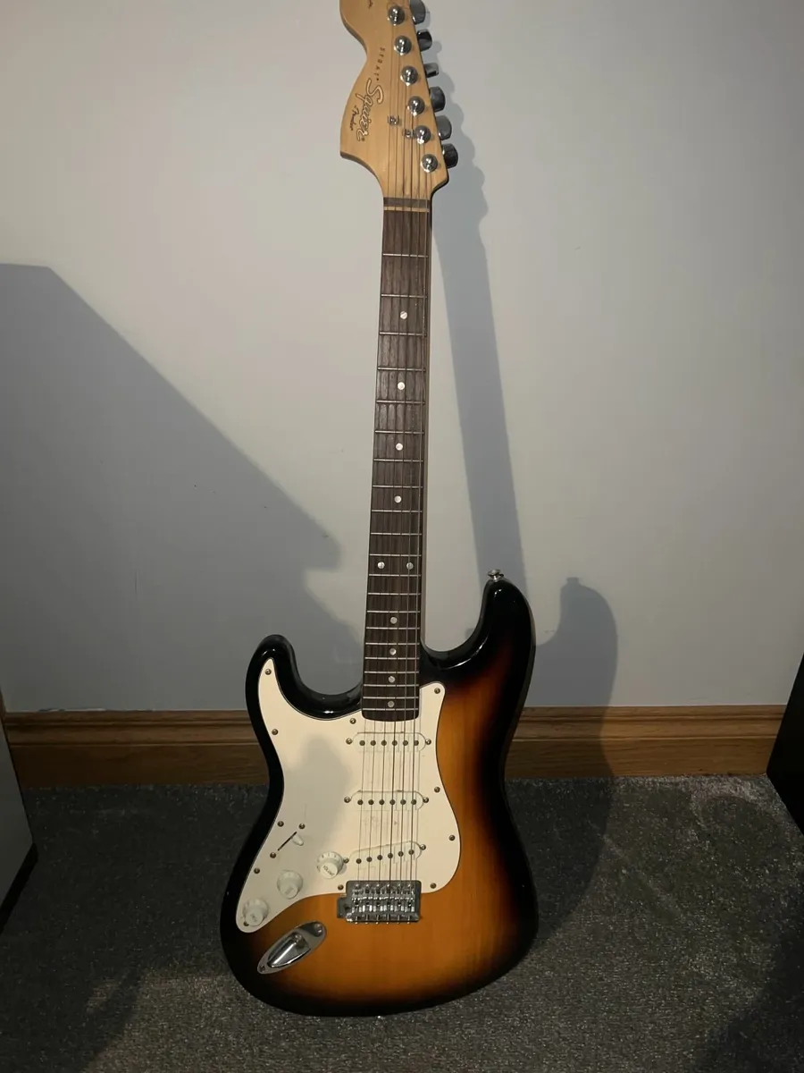 Squier Strat Electric Guitar (Sunburst) - Image 1