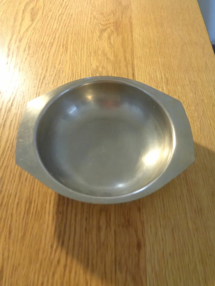 Stainless Steel Soup Dishes x 2 for Sale - Image 3