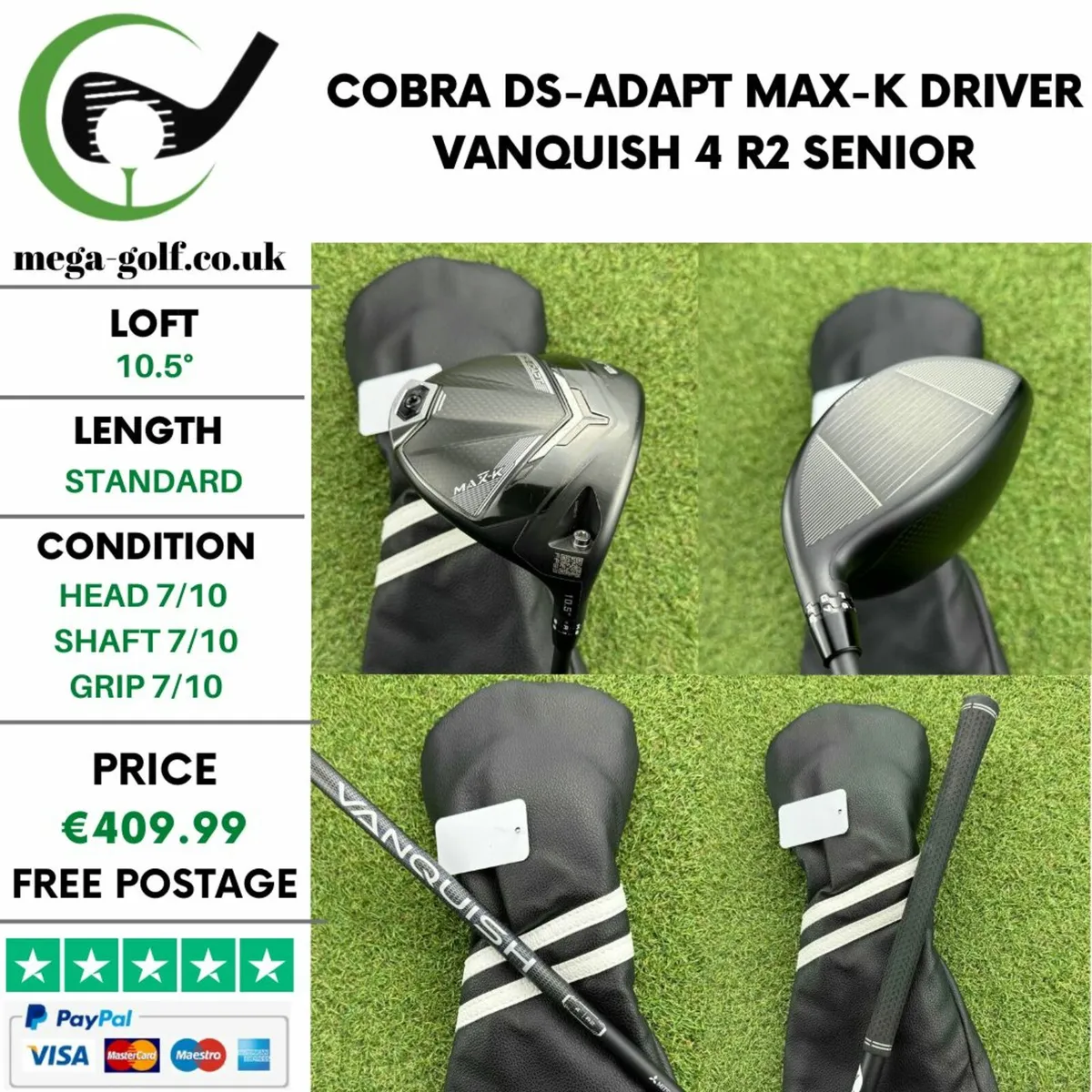 Cobra DS-Adapt MAX-K Driver / 10.5° / Senior - Image 1