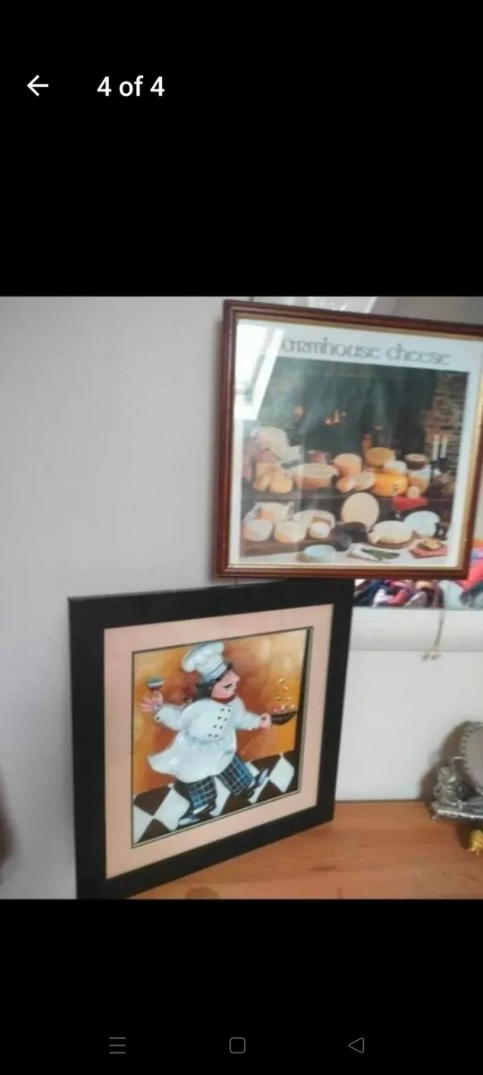 Picture ideal for home or cafes. Black frame with - Image 3