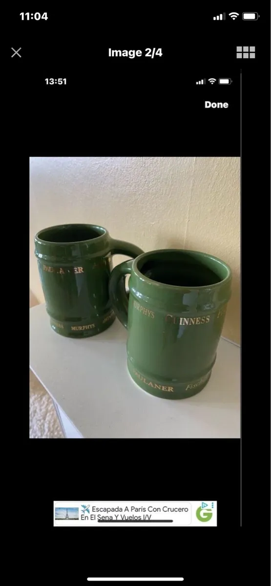 Multi Brands Ceramic Tankards (2) - Image 1