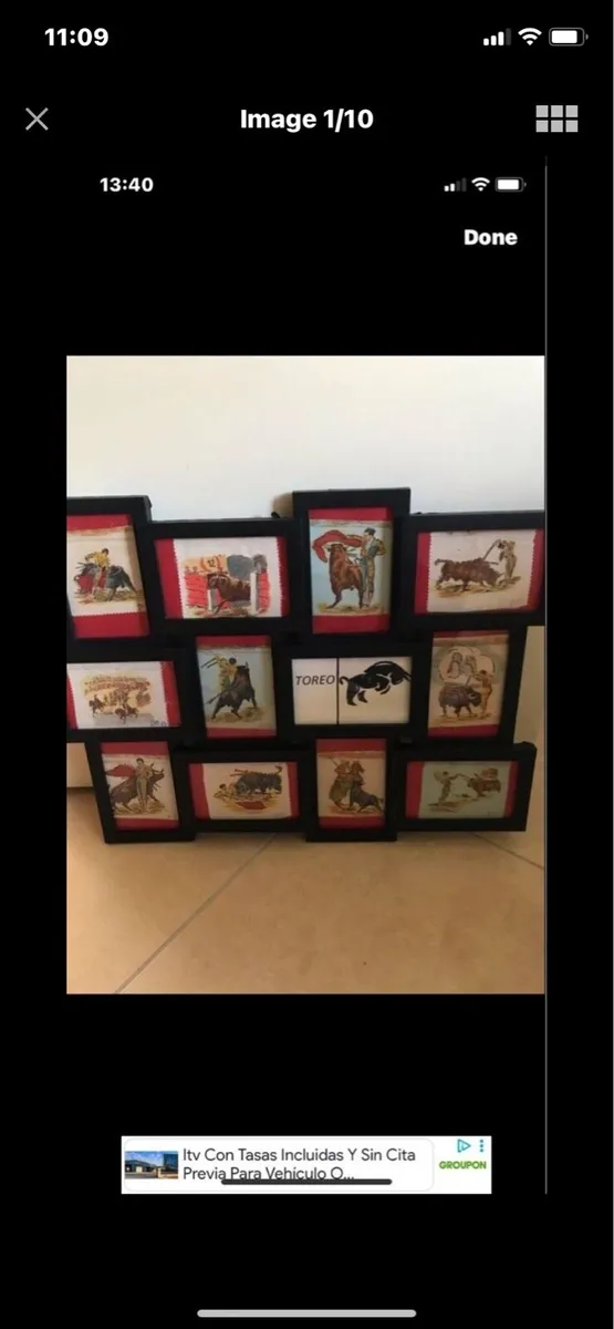 Spanish Bullfighting - Original art on linen - Image 1