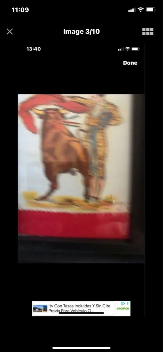 Spanish Bullfighting - Original art on linen - Image 3