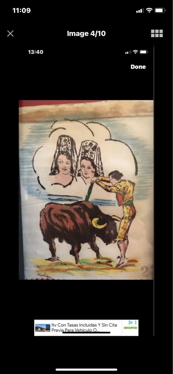 Spanish Bullfighting - Original art on linen - Image 4