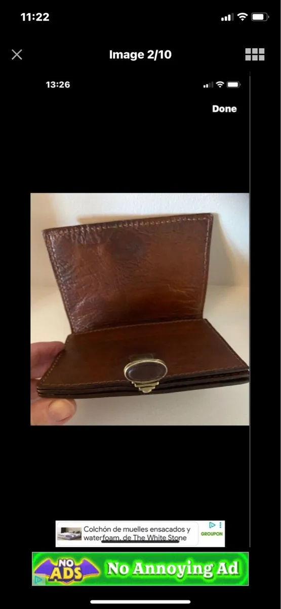 Vintage ‘The Bridge’ Leather Wallet/ Purse - Image 2