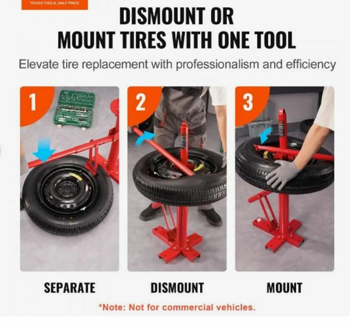 Portable Manual Tire Changer Bead Breaker Tool - Image 3