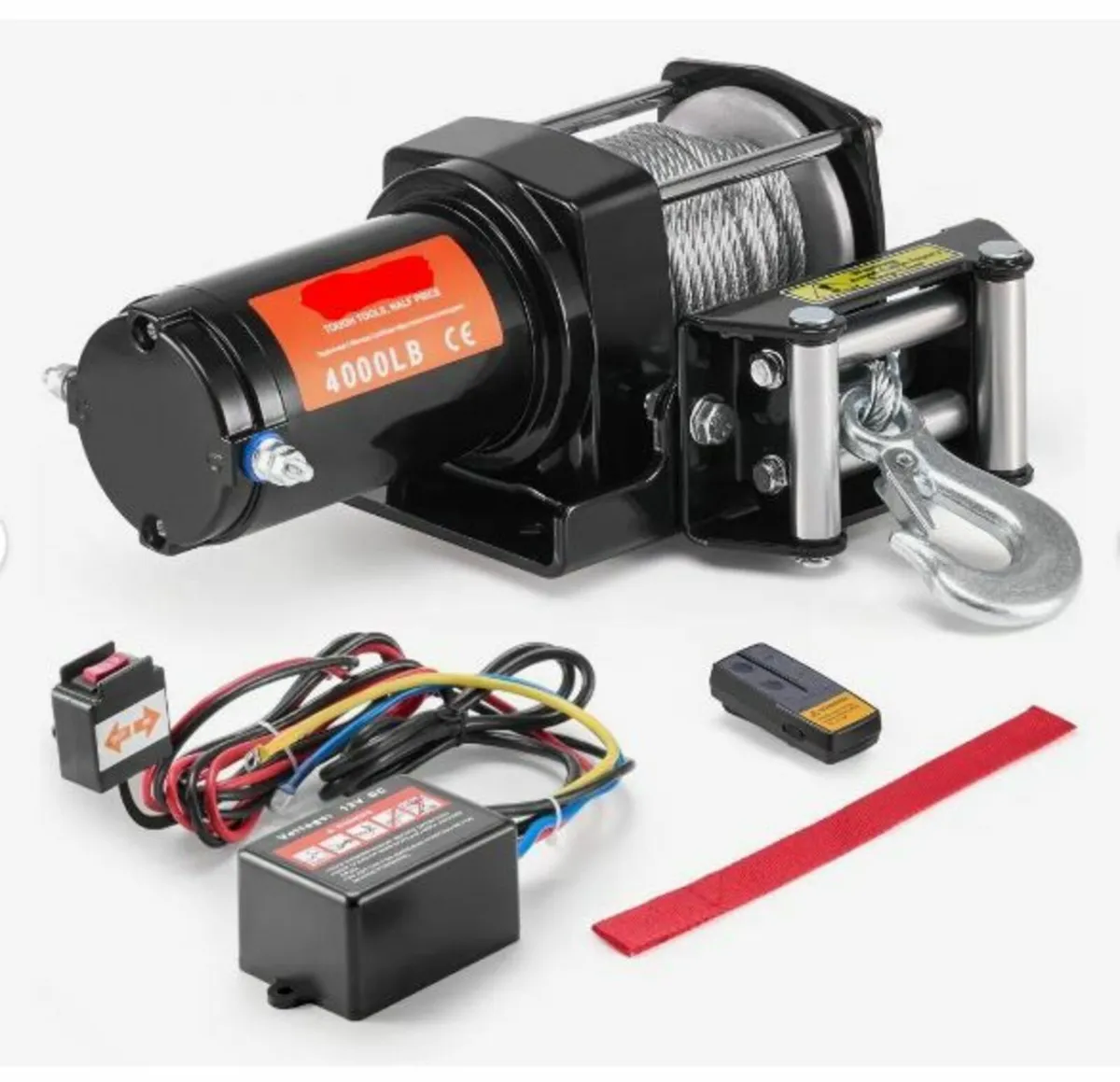 Electric Winch ATV UTV 1814.4 kg Steel - Image 1