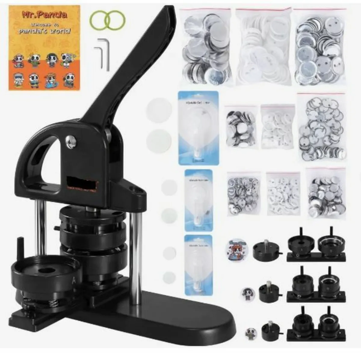 Button Maker Machine, 1/1.25/2.28 inch(25/32/58mm - Image 1