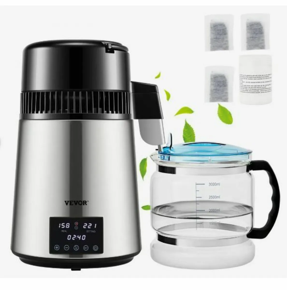 4L Water Distiller 1.5L/H Distilled Water Maker - Image 1