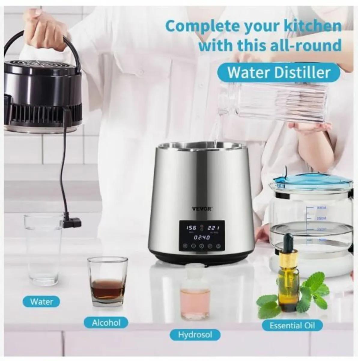 4L Water Distiller 1.5L/H Distilled Water Maker - Image 2