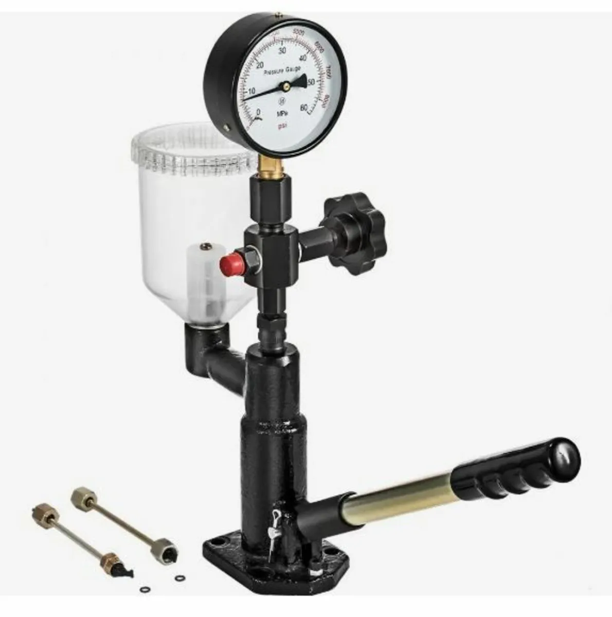 600 Bar Injector Tester 0.8L Fuel Pressure Gauge - Image 1