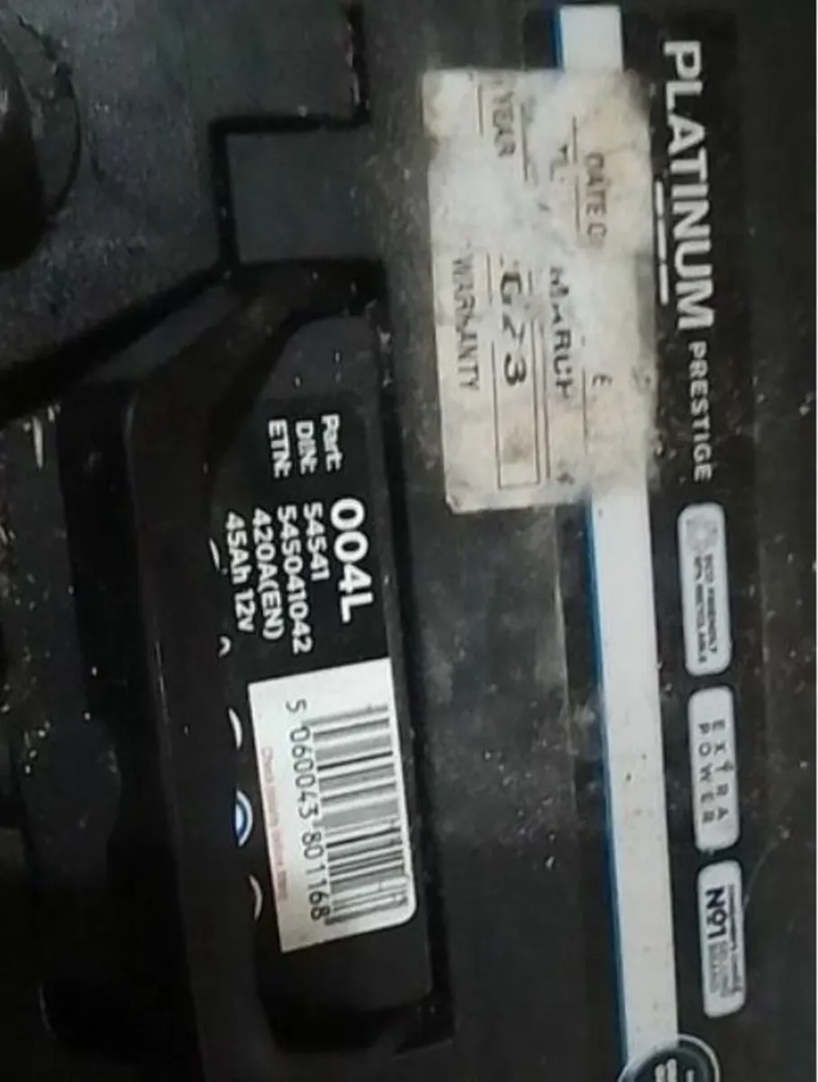 Platinum Prestige 004L 12V 45AH 420CCA Car Battery - Image 3